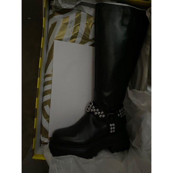 Circus NY By Sam Edelman Womens Hayes Moto Boots Black Leather Size 6M NIB - Picture 6 of 6